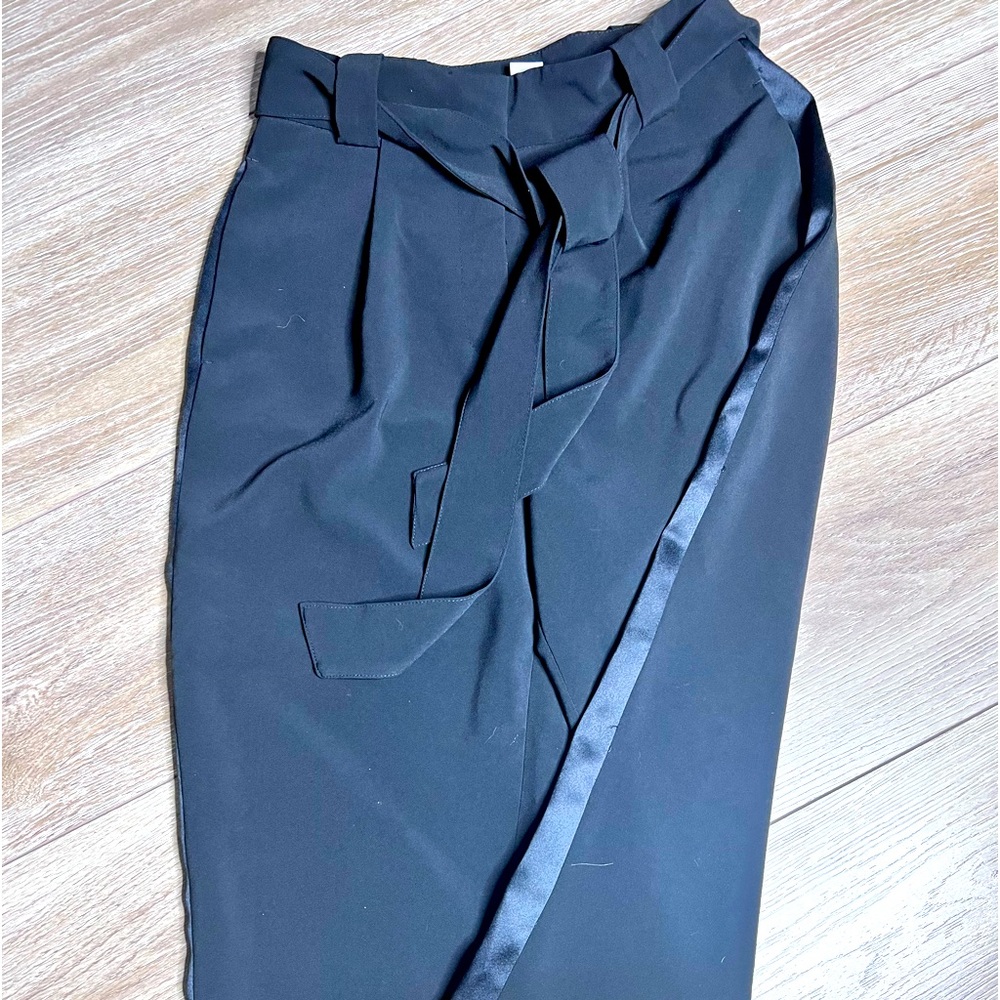 H&M black tuxedo pants
